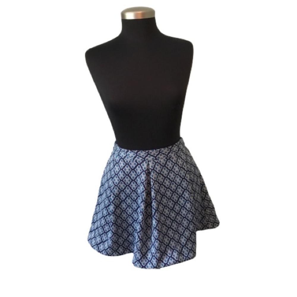 Piperlime Collection Blue Skirt w/ Side Pockets XS